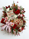 Vintage Cherry Pie Garden Wreath